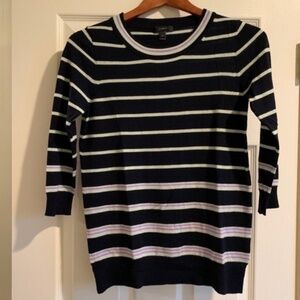 J. Crew / Green, Purple Tippi Color Stripe Sweater size extra small wk1